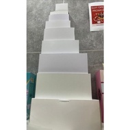 White Cake Box Kotak Kek raya putih kuih kueh Talam hadiah hantran hidden nikah gift box