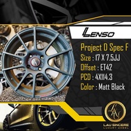 Lenso Project D Spec F 17 X 7.5JJ 4X114.3 Matt Black