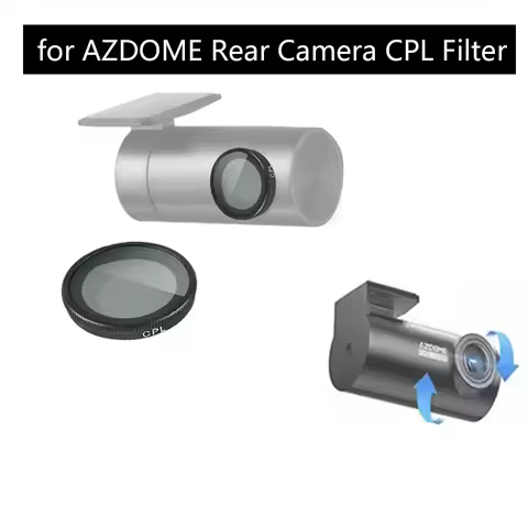 for AZDOME Rear Camera HD CPL Filter for AZDOME Rear Camera Static Electricity Sticker