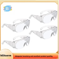 [bilituerm]4 Pcs Anti Fog Safety Goggles Clear Protective Glasses Protective Goggles Lab Goggle Side
