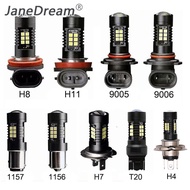 JaneDream 1Pc H7 H8 H11 9005 9006 1156 BA15S 1157 BAY15D T20 7443 LED Bulb Car Fog Light Lamp Auto Tail DRL Driving
