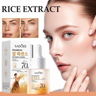 Sadoer 70% Rice Extract Moisturizing, Hydrating, And Rice Brightening Extract Serum 30ml N7f4