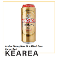 Anchor Strong Beer 24 X 490ml Cans Carton Deal