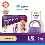 Pediasure Peptigro Child Nutrition Supplement for Growth - Vanilla BIB (3kg) FREE PediaSure Puffer B