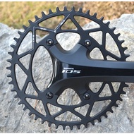 [Iron Horse Holiday] PASS QUEST 110BCD Road Bike Chainring Positive Negative Teeth Single Plate Oval