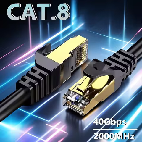 CAT8 Ethernet Cable 0.5/1/2/3/5/10/15/20/30M CAT8 40Gbps High Speed Network Lan Cord for PC Modem La