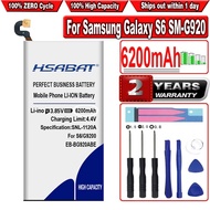 HSABAT 6200mAh Battery for Samsung Galaxy S6 SM-G920 G9200 G920f G920i G920A G9208 G9209 G920 G920V 