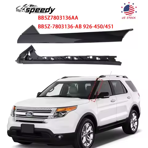 BB5Z7803136AA Windshield Pillar Trim Panel Molding for Ford Explorer 2011-2019 Replaces BB5Z-7803136