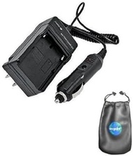 Amsahr C-FNP50 Digital Replacement Mini Battery Travel Charger for Fujifilm NP50, Pentax DLi68, Koda