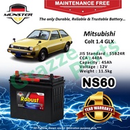 Münster Robust MF CMF NS60 | 55B24R (45AH) Car Battery Bateri Kereta for Mitsubishi Colt 1.4 GLX