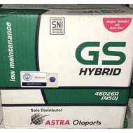 Car Battery / Battery Gs Astra Type Gs Hybrid 48D26R N50 12V 50Ah