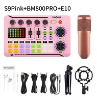 Siborie S9+M998+E10 Paket lengkap soundcard mic headset 3 in 1 for live Streaming Langsung
