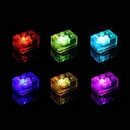 AC發光積木燈炤明件大小顆粒兼容樂高燈飾LED燈光七彩閃光玩具配件