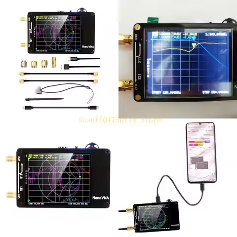 TFT- Touch-Screen Standing Shortwave MF-HF VHF-UHF Antenna Tester,50KHz-1.5GHz MF-HF VHF-UHF Antenna