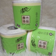 Qing Feng 3ply Vergin Pulp Supreme Quality Toilet Paper 1pcs set 清风纯净天然3层原木浆高品質厕纸