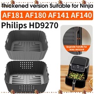 BEBETTERM Air Fryer Tray, Silicone Non-Stick Baking Tray, High Quality Perforated Reusable Washable 