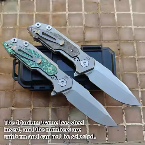 Hinderer Full Track Titanium Handle 154CM Steel Ceramic Bearings Tactical Pocket Camp Hunt Outdoor E