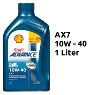 100% ORIGINAL SHELL ADVANCE 4T AX7 10W40 ENGINE OIL MINYAK HITAM