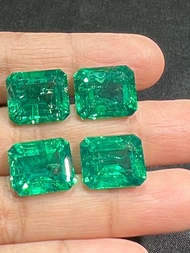 มรกต พลอยโคลัมเบีย LAB columbia Green Emerald Lab emerald 11 carats 1 pieces sizes 14x12mm