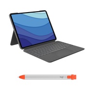 Logitech Combo Touch Detachable Backlit Keyboard Case Oxford Gray for iPad Pro 12.9-inch (5th, 6th g