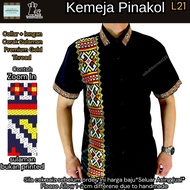 DEWASA Sulaman PInakol (L21) baju Tradisi Modern Kadazan Dusun Sabah Baju Kaamatan kemeja kadazandus