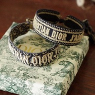 老又好 真品 Christian Dior 編織手環 手鍊 流蘇 BR268