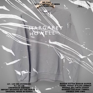THE MOMENT ORIGINAL/ MARGARET HOWELL sweater/crewneck oversize/grey sweater/oversize sweater/korean 