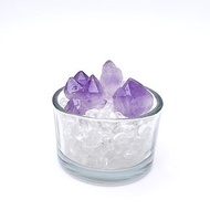 花欉。 一圖一物 辦公療癒 水晶盆栽 組合 l 巴西紫水晶花花 l