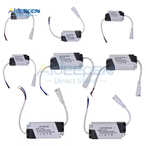 LED Constant Current Driver AC 110V 220V 1-3W 4-7W 8-12W 12-18W 18-24W 24-36W Power Supply Adapter T