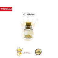 Pure Gold 9999 Fine Gold Bean 0.1gram (High Polish) (Free Bottle) wholesale