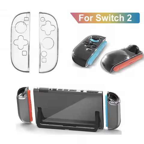 Case Cover for NS Switch 2 Joycon Controller Gamepad Split PC Skin Shell Protector Transparent Prote
