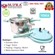 Presto 8 Liter SUPRA/Panci Presto SUPRA 8ltr + Tutup Kaca