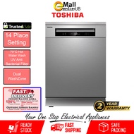 Toshiba Free-standing Dishwasher 14place setting DW14F1SMY  DW-14F1SMY/ DW14FBSMY