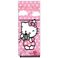 STICKER KULKAS 2 PINTU KARAKTER HELLO KITTY