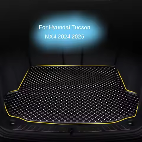 For Hyundai Tucson NX4 2024 2025 Microfiber Leather Customized Car Trunk Mat Auitcase Mat Car Interi