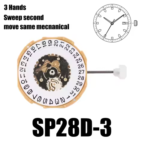 Sp28 movement Chinese sunon sp28d-3 movement sweep second movement