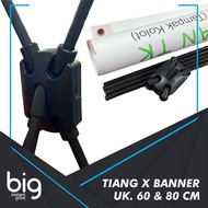 POLE X BANNER | 160 X 60 & 180 X 80 | POLE FRAME ONLY |