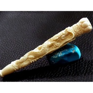 Smooth Carved Pipe, Multi,10,7 cm, Twin Dragon Wrapped In Batik, Carved All Sides, Dia 1.8 cm, Dim 1.8 x 1.8 cm, Premium Material, 5,200 Only, 10718181802714Crv