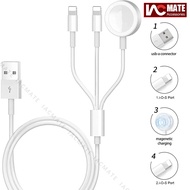 Cáp Sạc Nhanh Đồng Hồ Thông Minh Không Dây Từ Tính 3 Trong 1 Cho I-watch Series SE/7/6/5/4/3/2/1 Và