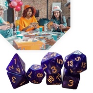 7pcs Polyhedral Dice D4 D6 D8 D10 D12 D20, Polyhedral Velvet, Colorful Dice For RPG DN