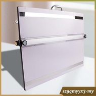 [ Drafting Table with Clear Ruler Parallel Motion Drafting Board Sliding Ruler for Architect Drafter
