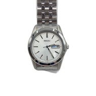 SEIKO mens watches quartz wrist watch analogues stainless WHT SLV 7N43-0AM0 Direct from Japan Second