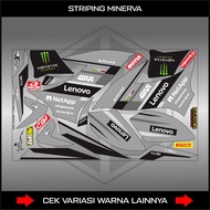 STIKER STRIPING MINERVA 150 VX / STICKER LIST BODY MOTOR MINERVA VX 150