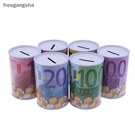 [FREG] Euro Dollar Money Box Safe Cylinder Piggy Bank Banks For Coins Deposit Boxes FDH