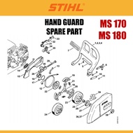 STIHL Chainsaw MS 170 / 180 -  Hand Guard Spare Part / Alat Ganti MS 170 / 180 - Part 1