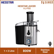 HESSTAR JUICER HJP80 1+2Litre 800W Stainless Steel