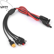 VFTT  Wire, MC4 to DC5521 7909 XT60 Female Connector 30A  Panel Extension Cable, Connector 4 in 1 1m