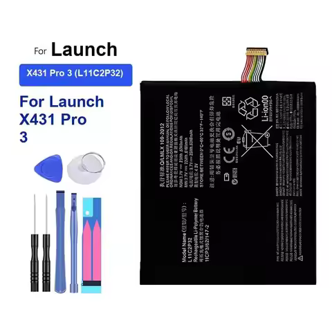 6340Mah Tablet Battery High Performance For Launch X431 Pro 3 L11C2P32 Long Lasting