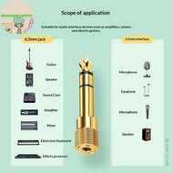 Strongaroetrtr 1/2Set 6.5mm To 3.5mm And 3.5mm To 6.5mm Audio Adapter Set 1/4-inch To 1/8-inch And 1