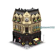 跨境熱賣MOC-88507郵局轉角模塊化10230街景建筑兼容樂高積木玩具